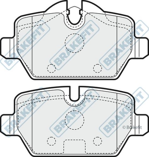 Brake pads rear for mini - pads, r61