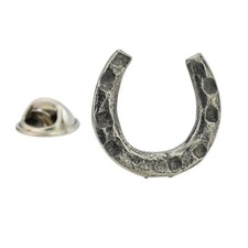 Horseshoe Pewter Lapel Pin