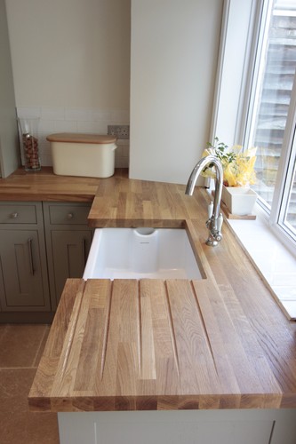 Solid oak wood worktop 2m - worktop,