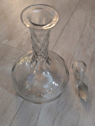 Decanter crystal cut - decanter, glass