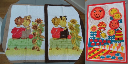 Vintage kitsch style - trio, of