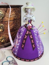 Vintage Half Doll - Handmade / Upcycled Pin Cushion / Figure