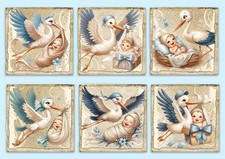 New Baby Card Toppers Cardmaking & Scrapbooking, Ephemera, Gift Tags topper