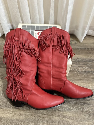 Vintage dingo womens m red - dingo, 6.5