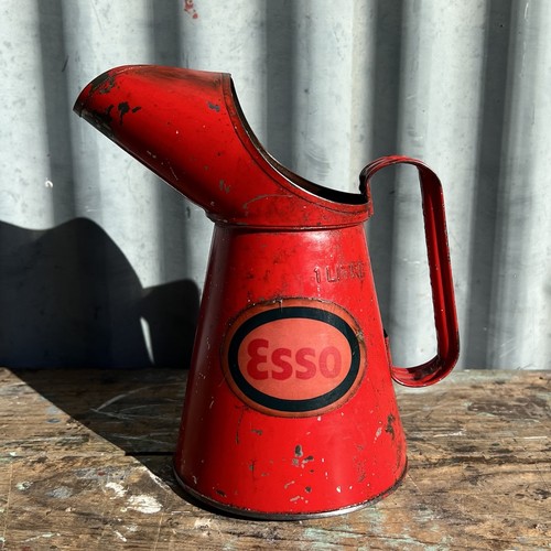 Vintage esso oil jug pourer - vintage,