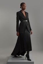 Karen Millen Women's Maxi Skirt UK 10 Black Viscose New with tags