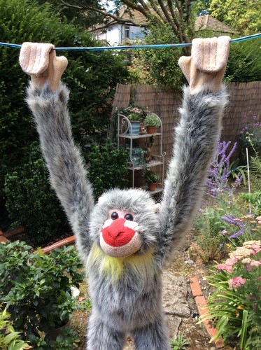 Large fur plush mandrill - large,