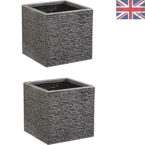 Set grey brick effect - 2,