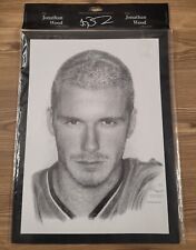 2 Rare Jonathan Wood Drawings 90s David Beckham -  Manchester United #7