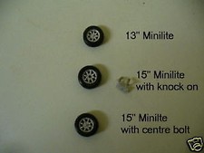 1/43rd scale Minilite wheels