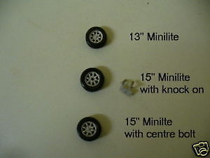 43rd scale minilite wheels - 1/43rd,