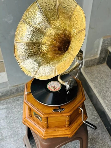 Vintage hmv style gramophone - vintage,