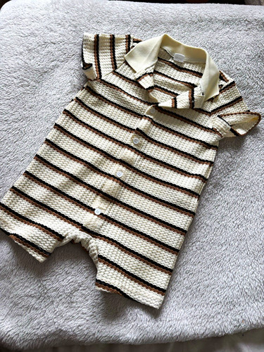 Baby knit cotton - cotton, striped