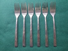Vintage VINERS EXECUTIVE SUITE Dessert Fork x 6 Stainless Steel Cutlery