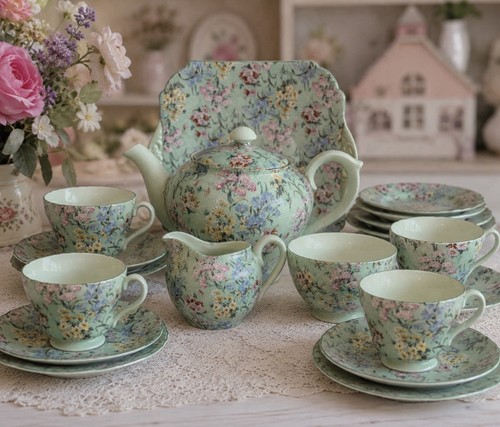 Shelley melody chintz - chintz, teaset