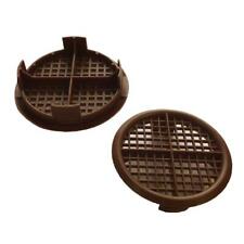 4 x Brown Plastic 70mm Round