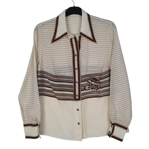Glaser cream striped - striped, shirt