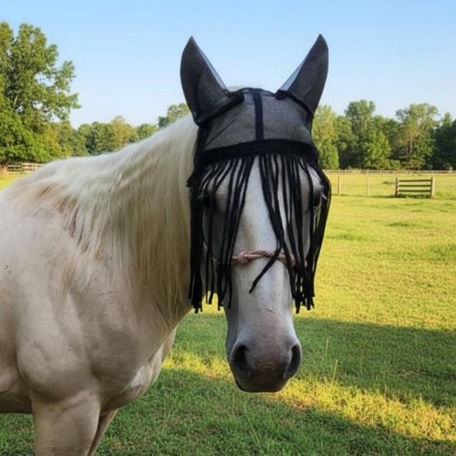 Ear bonnet with fringe - ear,