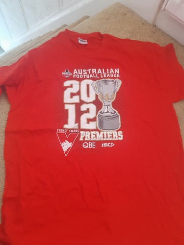 Sydney swans 2012 tshirt large - 2012,