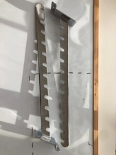 2 x 12 Notch Waterfall Sloping Clothes Rail Display Arm For Slatwall Silver