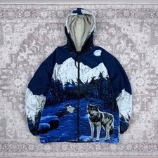 Mens Vintage 90s hooded animal