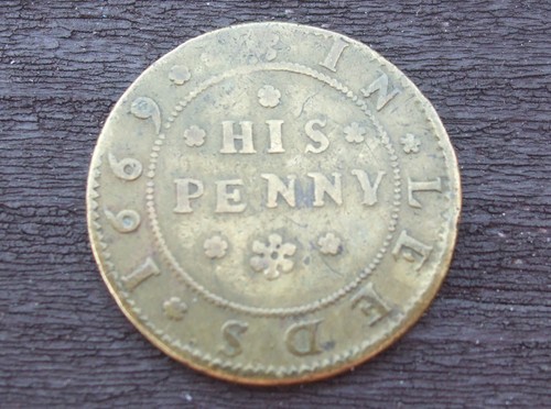 17th century token - , his