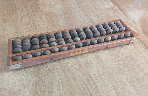 Vintage chinese wooden abacus - chinese,