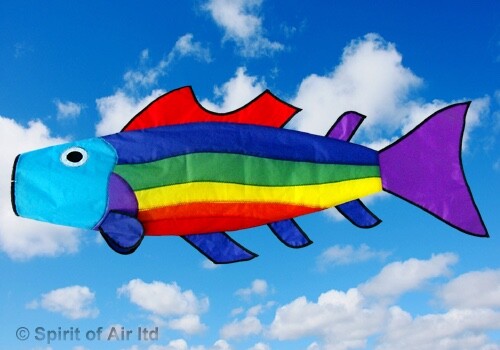 Rainbow fish windsock - rainbow,