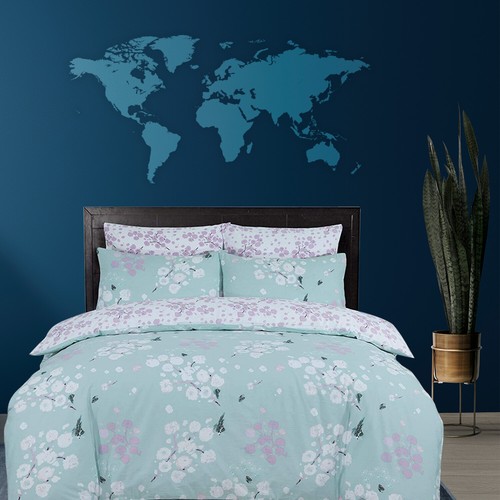 Luxury reversible duvet cover - reversible,