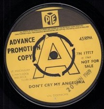 Val Doonican Don't Cry For Me Argentina 7" vinyl UK Pye 1969 Promo b/w times has