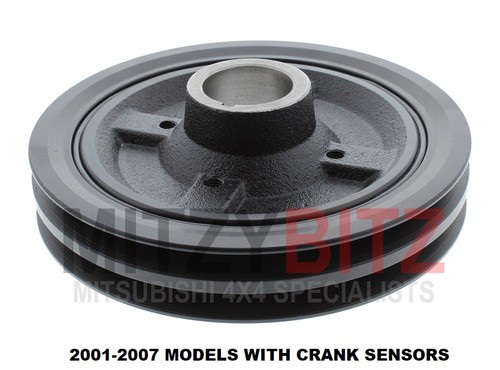 Crank shaft pulley 4d56 - crank, for
