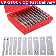 10Pairs 1/8"x 6" Steel Parallels Bars Set Block Precision Milling Machine Pad UK