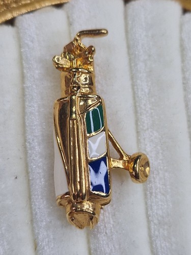 Vintage gold tone golf - gold,