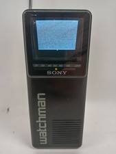 Vintage Sony Watchman FD-9B Portable Black and White TV  Part Tested Working