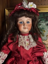 Antique Paris Unis France doll Size 58 Cm Bisque Head  21 Inches