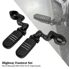 Black Highway Footpegs 1-1/4"
