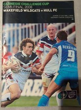 RUGBY LEAGUE PROGRAMME CHALLENGE CUP SEMI-FINAL WAKEFIELD V HULL FC 2008