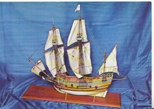 Shipping Postcard - Buckland Abbey - Model of The Golden Hind - Ref TZ10909