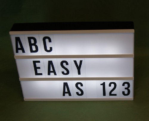 Cinematic light box sign extra - box,