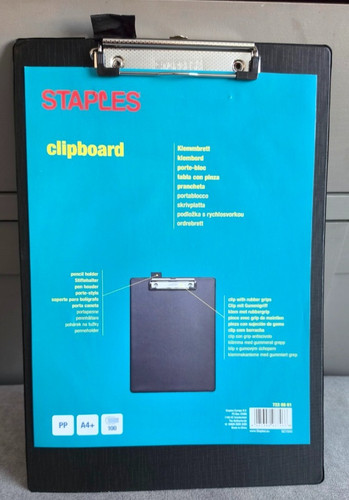 Job lot 24x black clipboards - lot,