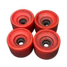 Kryptonics Skateboard Wheels 1970'S Vintage 70MM ORANGE/RED Raised Letters