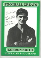 Gordon Smith - HIBERNIAN - 'Football Greats Card' - The Beautiful Game