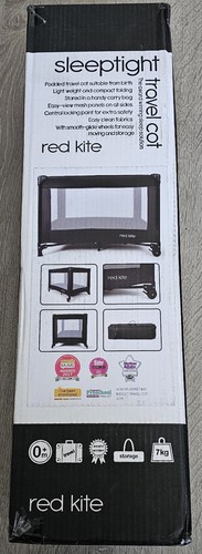 Red kite sleeptight travel cot - kite,