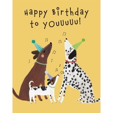 Hound Dogs Blank Art Greeting