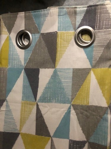 Next teal geo textured cotton - teal,