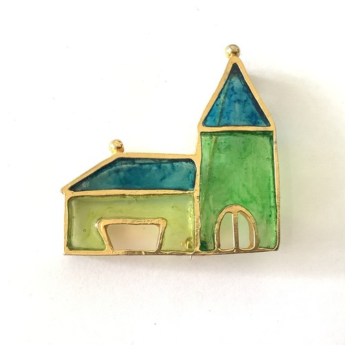 Vtg joy gold - gold, stained