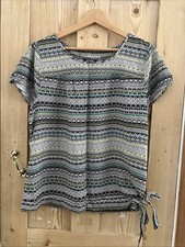 Ladies Maine New England Top - Size 18 - Aztec Print - Lovely!