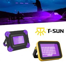 T-SUN LED Rechargeable UV Black Light UV Light Security Light Camping Torch UK