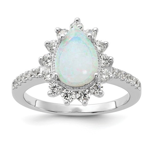 Lab created opal cheryl ring - lab,