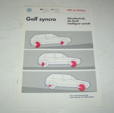 Technical Info VW Golf II Syncro - VW All-Wheel Drive Technology - Edition 1989